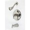 Kingston Brass KB3636NDL Tub and Shower Faucet, Polished Nickel KB3636NDL - alternate 2